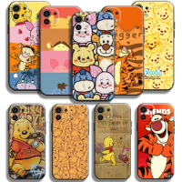 Cute Winnie Bear Disney For Xiaomi Mi 13 12 12s 11 11T 10T 10 PRO LITE ULTRA Phone Case Liquid Silicone Back Coque Funda