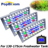 PopBloom LED Aquarium Light, Plant Lamp, Freshwater Aquarium Light Fixtures, Timer Controller, Planted Aquarium Tank, 3Pcs