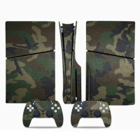camouflage New Game PS5 slim Disc Edition Skin Sticker Decal Cover for PS5 slim disk Console Controllers PS5 slim Skin Sticker