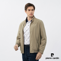 Pierre Cardin皮爾卡登 男款 都會休閒立領薄夾克外套-卡其色(5235602-84)