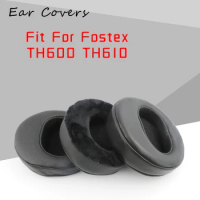 Earpads For Fostex TH610 TH600 Headphone Sheepskin Ear Pads Bevel Face Replacement Headset Ear Pad