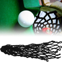 6PCS Billiards Net Hollow Thicker Stronger Out Pool Table Pocket Nets for Billiards Trainning
