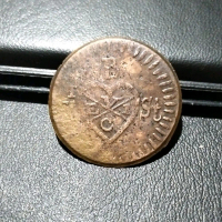 1814 \z\" Java EVIC ½ stuiver Kondisi Cukup Baik Koin Antik Indonesia"