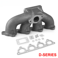 Muffler Ekzos Pengecas Turbo Besi Tuang Kereta, untuk Honda Civic 88-00 D15 D16 T3 / T4