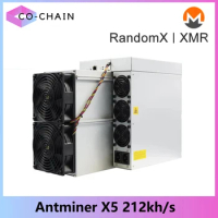 New Bitmain Antminer XMR Miner Antminer X5 212kh/s 1350W Asic Miner Monero X5 Miner With Power Supply Best XMR Mining Machine