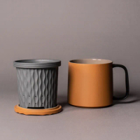 【上作美器】雲浪泡茶杯(陶瓷、辦公室泡茶杯、個人獨享杯)