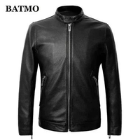 jaket kulit asli pria-jaket kulit asli Garut-jaket Kulit domba Garut Hitam L