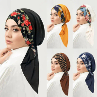 Hijab Hồi giáo hiện đại cho phụ nữ, khăn trùm đầu mềm co giãn, khăn che đầu dành cho bệnh nhân ung t