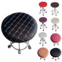 Round Stool Chair Cover Elastic Bar Chair Covers Swivel Chair Slipcover for Hair Salon Thicken Fabric Seat Protector Hotel silla