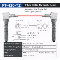 FT-420-TZ FT 420 TZ M4 Elbow Cable 2 Meter Through-Beam Fiber Optic Sensor OJ80