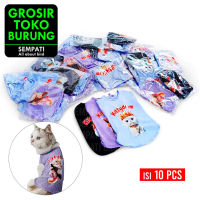 SEMPATI GROSIR Baju Kucing Model Kittydom Isi 10 Pcs Baju Hewan Peliharaan Kucing Anjing Kelinci Mon
