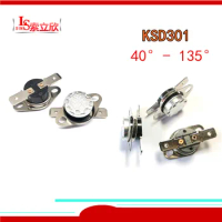 10PCS Normally Open KSD301 10A 250V 40-135 degree Bakelite KSD-301 Temperature Switch Thermostat Sensor 50 60 65 70 75 80 90 95
