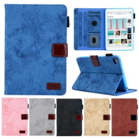 Case For Samsung Galaxy Tab A6 10.1 2016 SM-T580 T585 Cover Smart denim leather Card slot Tablets Case for Galaxy Tab A 10.1"