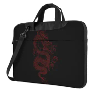 Laptop Bag Red Dragon Briefcase Bag Culture Fashion Waterproof 13 14 15 Funny Computer Bag For Macbook Air Acer Dell