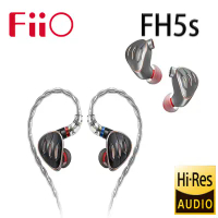 FiiO FH5s 兩圈兩鐵MMCX單晶銅鍍銀可換線耳機-黑色