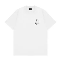 3Second Men's T-Shirt Short Sleeve Regular Fit Cotton 20s Characters C080326 White M