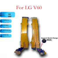 10pcs Original New Charging Port Board For LG V60 LGV60 Mobile Phone Flex Cables Replacement USB Charger Dock
