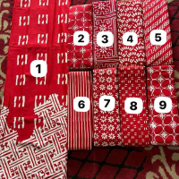 Batik Cap Garutan Tradisional Kain Batik Motif Unik Warna Merah Putih