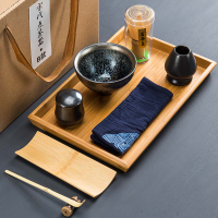 日式建盞茶筅套裝抹茶工具刷子竹子宋代點茶家用烘焙茶道茶具碗