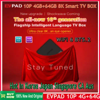 Official store original EVPAD 10p 4gb 64gb 8k smart tv box hot in Singapore malaysia korea uk japan europe usa canada Austria