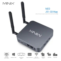 MINIX NEO J51-C8 MAX Mini Pc Intel N5105 Computer 8G DDR4 256G/512G SSD Wi-Fi6/Dual 2.5GB LAN/USB-C/