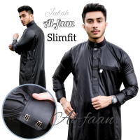 New AL FAAN JUBAH GAMIS PRIA DEWASA WARNA HITAM DAN PUTIH SLIM FIT
