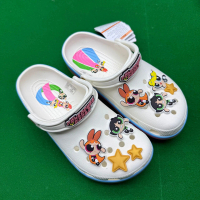 New Powerpuff Girls co-branded second-generation clogs, sandals, beach shoes, slip-on sandals, fashi