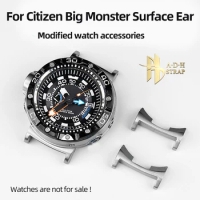 For Citizen Big Monster Refitted Watch Strap Accessories BN2021/2024/2029 Special Precision Steel Ear Watch Band Adapter Men
