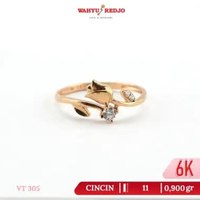 Cincin Emas Daun 6K Wahyu Redjo CC-6K-30509367-PMR