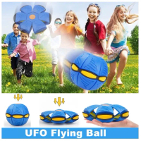 ลูกบอลดิสก์บินได้ LED UFO, ของเล่นขว้างวิเศษสำหรับเด็ก, กีฬากลางแจ้ง