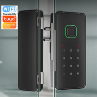Smart Lock For Glass Door Tuya TTLOCK APP Wifi Smart Biometric Fingerprint Lock Electronic Door Lock Digital LockRemote Unlock