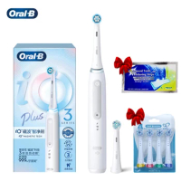 Oral B IO3 Intellight Electric Toothbrush Rechargeable Teeth Brush 3 Cleaning Modes IPX7 With Extra Replacement Toothbrush Heads