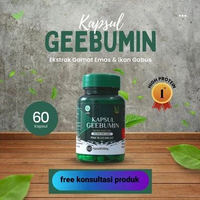 Geebumin β Suplemen Herbal Ekstrak Ikan Kutuk dan Gamat Emas | High Protein | 60 Kapsul | BPOM TR 22