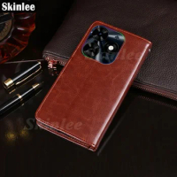 Skinlee Flip Case For Infinix Smart 8 Card Slot Magnetic Wallet Leather Holder Shell For Infinix Smart 7 Phone Cover