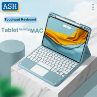 ASH for Huawei Matepad Pro 10.8 2021 2019 T10S T10 Touchpad Keyboard Case with Pencil Holder for Matepad 10.4 M6 10.8 Cover