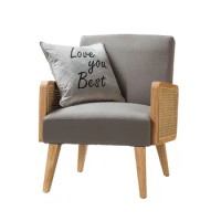 Cane Accent Chair - Pewter