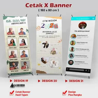 Cetak X Banner Sidang Banner Wisuda Tema Netflix, X Banner Wisuda Tema Threads, X Banner Wisuda Tema