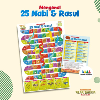 Mainan Edukasi Islami Ular Tangga Anak Shalih MENGENAL 25 NABI & RASUL Game Islami Tanpa Dadu Edukas
