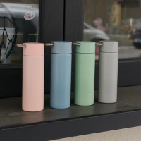 300ml Stainless Steel Thermos Cup Cute Thermos Mug Travel Thermal Water Bottle Leak-proof Water Cup Drinkware Thermos Kettle