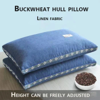 New Buckwheat Hull Pillow Grain Pillow To Help Sleep Protect The Neck Pillow Side Back Stomach Sleeper Remedial Pillows Bedding