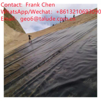 Smooth Textured Geomembrane for Fish Shrimp Farming HDPE geomembrane as agriculture pond liner