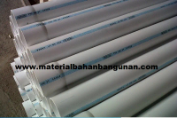 pipa PVC wavin putih AW 1 1/2 inch paralon saluran air 48mm listrik