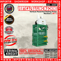 Mesin Press Sampah Plastik Kardus Botol 80 Ton - Baling Press 15 Kw