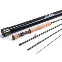Goture 2.7m Carbon Fiber Super Light Fly Fishing Rod #4 #5 #7 #8 4 Sections Portable Travel Fly Pole With Carbon Case 9FT