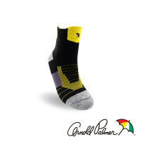 【Arnold Palmer】全方位立體壓縮運動襪-黃(運動襪/高強度運動/跑步/打球/羽球)