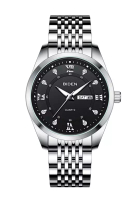 Biden Watch Jam Tangan Pria Original Kalender Luminous Luxury Tali Stainless Steel Jam Tangan Cowok 