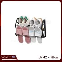 Rak Sepatu Gantung Susun Shoe Rack Holder Tempat Sandal Panci Dapur Dinding Belakang Pintu Minimalis
