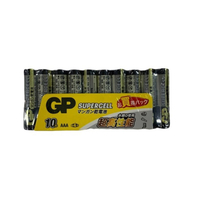 GP 超霸黑色碳鋅電池4號10入(AAA 10) [大買家]