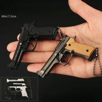 1:3 Mini Beretta M92A1 Detachable Toy Gun Alloy 92F Pistol Model Keychain Pendant Miniature Pistola Collection Toy Boys Gifts