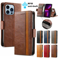 luxury Business Leather For Samsung Galaxy S22 S21 S20 Ultra PLUS Fe NOTE 20 10 lite Ultra PRO 9 8 Feeling Plain Phone case